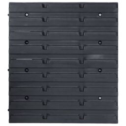 Berkfield Home 96 Piece Storage Bin Kit with Wall Panels Blue & Black - thumbnail 4