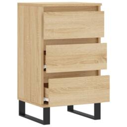 Berkfield Home Sideboard Sonoma Oak 40x35x70 cm Engineered Wood in Light Tan - Size: 40 x 35 x 70 cm - thumbnail 6