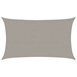 Berkfield Home Sunshade Sail 160 g/m¬≤ Rectangular Light Grey 5x8 m HDPE - thumbnail 2