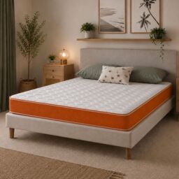 eXtreme Comfort Ltd 18cm Hybrid Memory Foam Spring Mattress CoolTouch Cover in Orange - Size: King - thumbnail 6
