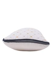 Living and Home Comfortable Pillow with Gold & Silver Geometric Embroidery in White - thumbnail 7