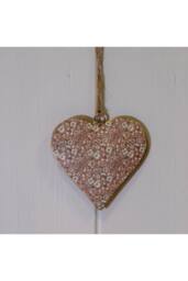 KDMD Pink Metal Hanging Heart