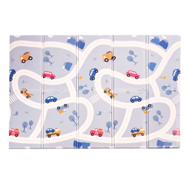 KandyToys Large Foldable Waterproof Baby Play Mat in Blue - image 1