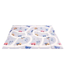 KandyToys Large Foldable Waterproof Baby Play Mat in Blue - thumbnail 2