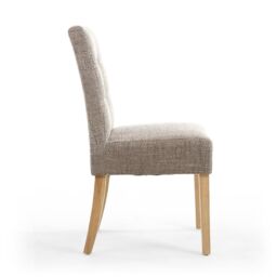 Shankar Moseley Waffle Tweed Oatmeal in Natural Legs in Beige - thumbnail 3