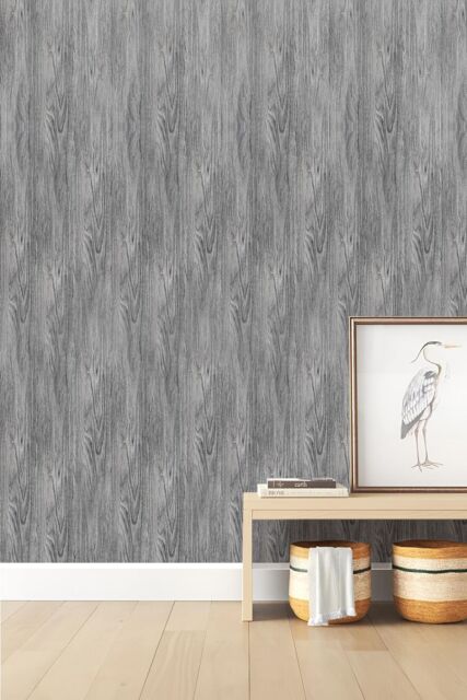 Living and Home 36Pcs Rustic Wood Grain Self-adhesive PVC Flooring Planks in Grey - image 1
