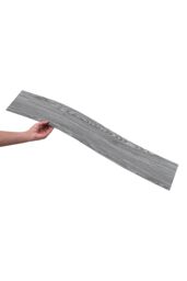 Living and Home 36Pcs Rustic Wood Grain Self-adhesive PVC Flooring Planks in Grey - thumbnail 6