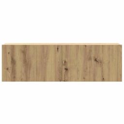 Berkfield Home Wall Mounted TV Cabinets 3 pcs Artisan Oak 100x30x30 cm Engineered Wood in Brown - Size: 100 x 30 x 30 cm - thumbnail 5