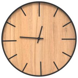 Berkfield Home Wall Clock Brown √ò39 cm Iron & Engineered Wood - thumbnail 3