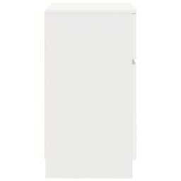Berkfield Home Bedside Cabinet White 39x35x65 cm Engineered Wood - Size: 39 x 35 x 65 cm - thumbnail 7