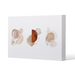 Benjamin Tate Design ivory, beige watercolor Illustration & gold elements (Canvas Print) / 61 x 91 x 4cm in Natural - Size: 61 x 91 x 4 cm - thumbnail 1
