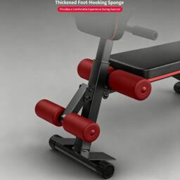 VOGREX Adjustable Weight Bench Gym Fitness Foldable Incline in Black - thumbnail 3