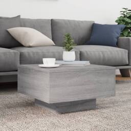 Berkfield Home Modern Coffee Table Grey Sonoma 55x55x31 cm Engineered Wood - Size: 55 x 55 x 31 cm - thumbnail 1