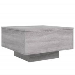 Berkfield Home Modern Coffee Table Grey Sonoma 55x55x31 cm Engineered Wood - Size: 55 x 55 x 31 cm - thumbnail 3