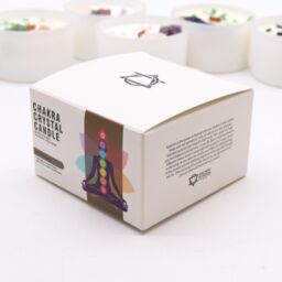 KDMD Large Chakra Crystal Candles - Seven Charkra in Brown - thumbnail 3
