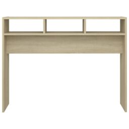 Berkfield Home Console Table Sonoma Oak 105x30x80 cm Engineered Wood in Brown - Size: 105 x 30 x 80 cm - thumbnail 5