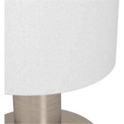 Loops Sleek Modern Satin Nickel Table Lamp for Stylish Indoor Lighting in Metallics - thumbnail 5