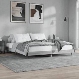 Berkfield Home Durable Bed Frame Grey Sonoma 120x200 cm Engineered Wood - Size: Small Double - thumbnail 4