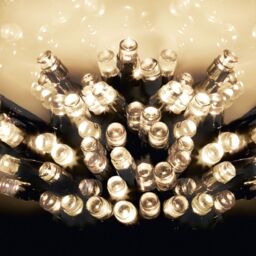 Samuel Alexander 400 LED 40m Premier Christmas Indoor Outdoor Multi Function Battery Operated String Lights with Timer in Warm White in Beige - thumbnail 2