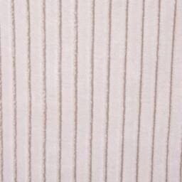 Wyld and Coco Round Pouffe Light Beige Cotton 40 x 25 Corduroy-Style - thumbnail 6