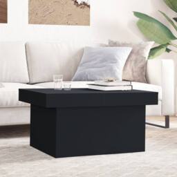 Berkfield Home Coffee Table Black 100x55x40 cm Engineered Wood - Size: 100 x 55 x 40 cm - thumbnail 2