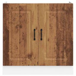 Berkfield Home Sink Base Cabinet Kalmar Old Wood 80x46x81.5 cm Engineered Wood in Brown - thumbnail 4