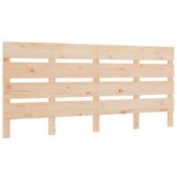 Berkfield Home Headboard 160x3x80 cm Solid Wood Pine in Brown - Size: 160 x 3 x 80 cm - thumbnail 3