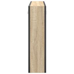 Berkfield Home Bathroom Vanity Unit Light Oak Particle Board Medium Storage in Beige - thumbnail 7