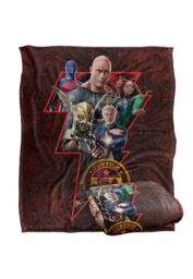 Black Adam Blanket, 152x127 cm Character Bolt Silky Touch Super Soft Throw Blanket in White - thumbnail 2