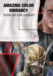 Black Adam Blanket, 152x127 cm Character Bolt Silky Touch Super Soft Throw Blanket in White - thumbnail 4
