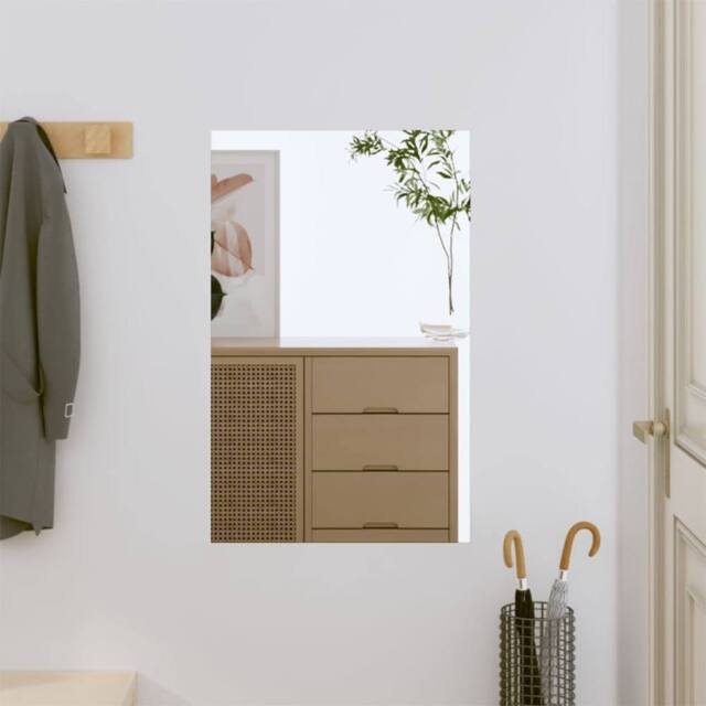 Berkfield Home Wall Mirror 40x60 cm Glass Rectangle in Silver - image 1