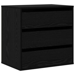 Berkfield Home Corner Chest of Drawers Black Oak 60x41x58 cm Engineered Wood - Size: 60 x 41 x 58 cm - thumbnail 2