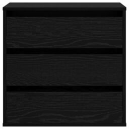 Berkfield Home Corner Chest of Drawers Black Oak 60x41x58 cm Engineered Wood - Size: 60 x 41 x 58 cm - thumbnail 6