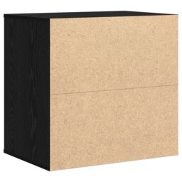 Berkfield Home Corner Chest of Drawers Black Oak 60x41x58 cm Engineered Wood - Size: 60 x 41 x 58 cm - thumbnail 8