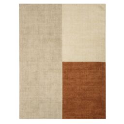 The Rug Shop UK Wool Geometric Luxurious Easy To Clean Cotton Backing Rug in Beige - Size: 160 cm x 230 cm - thumbnail 5