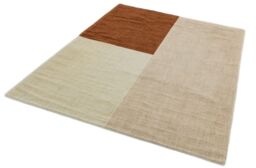 The Rug Shop UK Wool Geometric Luxurious Easy To Clean Cotton Backing Rug in Beige - Size: 160 cm x 230 cm - thumbnail 4