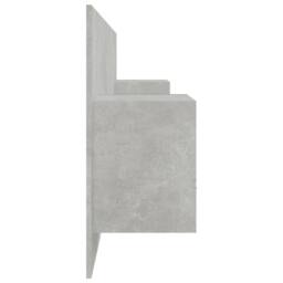 Berkfield Home Classic Bed Headboard with Cabinets Concrete Grey Engineered Wood - thumbnail 4