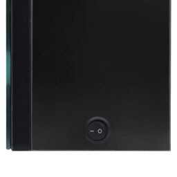 Berkfield Home LED Bathroom Mirror Cabinet 89x14x62 cm Shining Black - Size: 89 x 14 x 62 cm - thumbnail 6