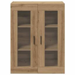 Berkfield Home Wall Mounted Cabinet Artisan Oak 69.5x34x90 cm in Brown - thumbnail 4
