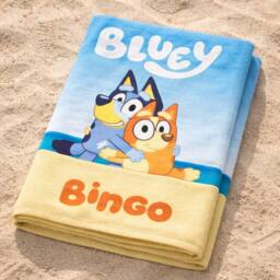 Bluey & Bingo Blue Beach Towel - thumbnail 3