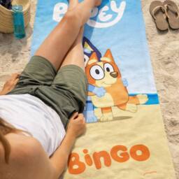Bluey & Bingo Blue Beach Towel - thumbnail 2