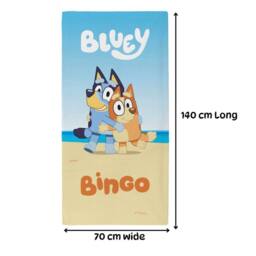 Bluey & Bingo Blue Beach Towel - thumbnail 4