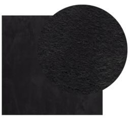 Berkfield Home Rug HUARTE Short Pile Soft & Washable Black 240x240 cm - Size: Medium - thumbnail 3