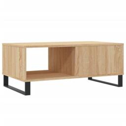 Berkfield Home Coffee Table Sonoma Oak 90x50x36.5 cm Engineered Wood in Brown - thumbnail 8