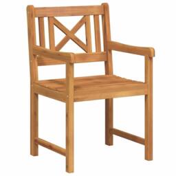 Berkfield Home Garden Chairs 4 pcs 56x55.5x90 cm Solid Wood Acacia in Brown - thumbnail 4