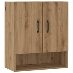 Berkfield Home Wall Cabinet Artisan Oak 60x31x70 cm Engineered Wood in Brown - Size: 60 x 31 x 70 cm - thumbnail 3