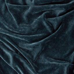 Yard Heavy Chenille Velvet Throw in Navy - Size: 130 cm x 180 cm - thumbnail 4