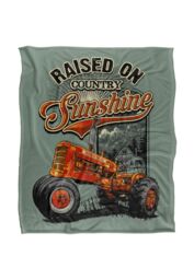 JQ Licensing Rle Raised On Sunshine Tractor Silky Touch Super Soft Throw Blanket 152 X 127 cm in White - thumbnail 1