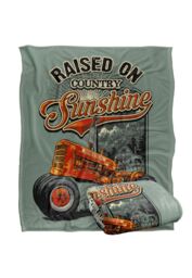 JQ Licensing Rle Raised On Sunshine Tractor Silky Touch Super Soft Throw Blanket 152 X 127 cm in White - thumbnail 2
