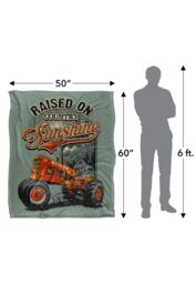 JQ Licensing Rle Raised On Sunshine Tractor Silky Touch Super Soft Throw Blanket 152 X 127 cm in White - thumbnail 5
